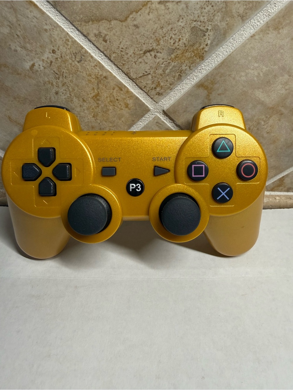 PS3 Wireless Controller Gold CECHZC2U Dual Analog Gamepad